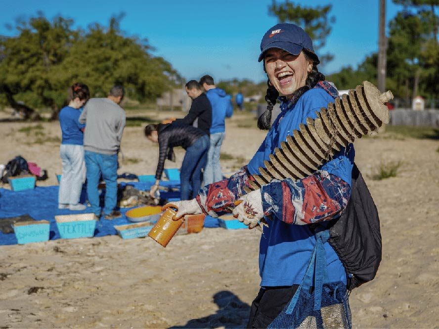 Ramassage à la Rochelle à la pointe d'Yves