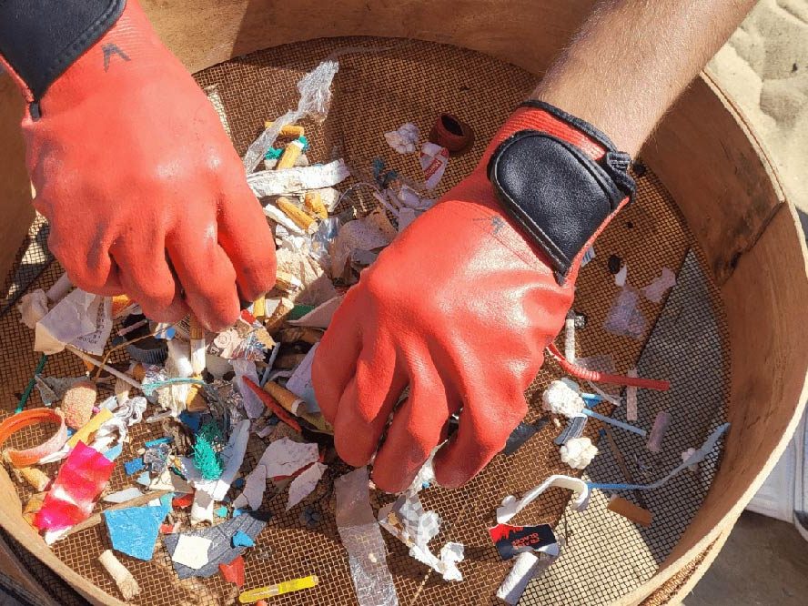 Ramassage de déchets à Dijon