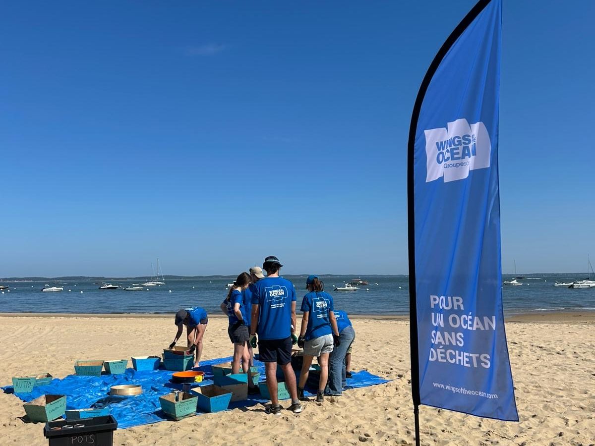 Ramassage de déchets à Arcachon