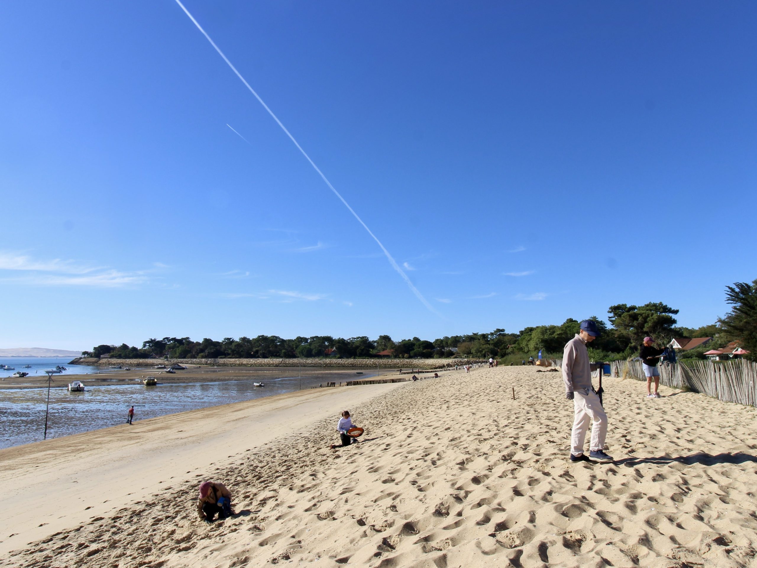Ramassage en amont de la plage du Canon à Lège-Cap-Ferret